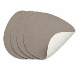 Set di 4 sottobicchieri LANIO 110 x 140 mm / Beige