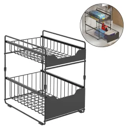 Cestello estraibile per cucina o bagno ZORA 300 mm / Antracite