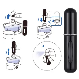 Set 2ks vaporizzatore da viaggio per profumo COUPLE 5ml / Oro