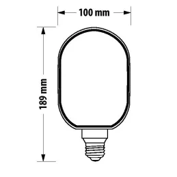 Lampadina LED decorativa TANGO 4W / Marrone fumé