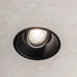 Faretto da incasso orientabile ADAMO ROUND / Nero opaco