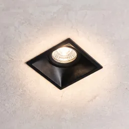 Faretto da incasso orientabile ADAMO SQUARE / Nero opaco