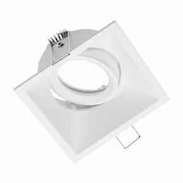 Faretto da incasso orientabile di design ADAMO SQUARE / Bianco opaco