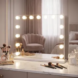 Specchio cosmetico con luce LED MELANIA / Bianco