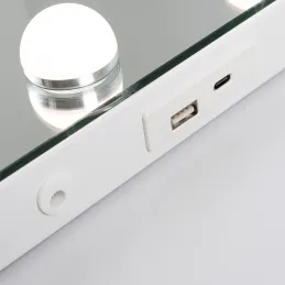Specchio cosmetico con luce LED MELANIA / Bianco