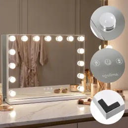 Specchio cosmetico con luce LED MELANIA / Bianco