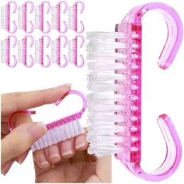 Spazzola per manicure per le mani - 10 pz / Rosa
