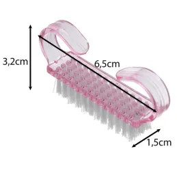 Spazzola per manicure per le mani - 10 pz / Rosa