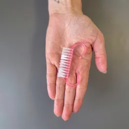Spazzola per manicure per le mani - 10 pz / Rosa