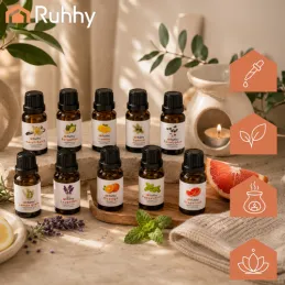 Set 10 pz oli essenziali per diffusori di aromi / 15 ml