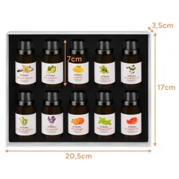 Set 10 pz oli essenziali per diffusori di aromi / 15 ml