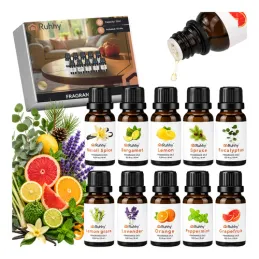 Set 10 pz oli essenziali per diffusori di aromi / 15 ml