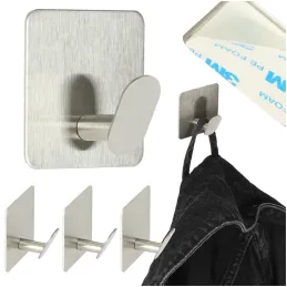 Set di 4 ganci adesivi ZITA / Acciaio inox