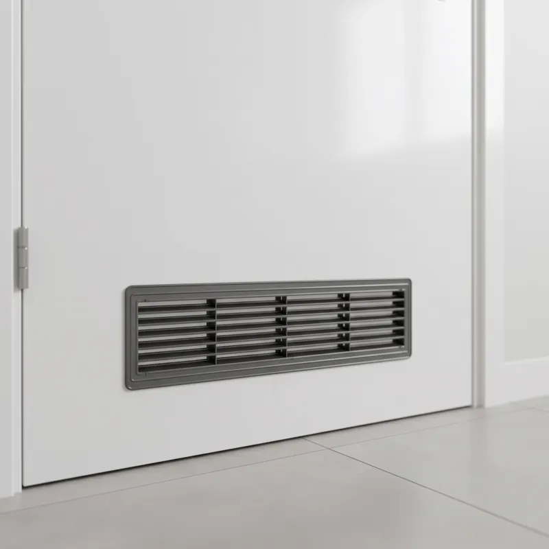 Griglia di ventilazione bifacciale per porta 430 x 115 mm / Grafite