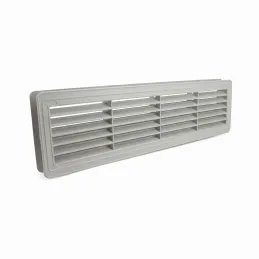 Griglia di ventilazione bifacciale per porta 430 x 115 mm / Grigia