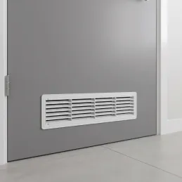 Griglia di ventilazione bifacciale per porta 430 x 115 mm / Bianco opaco