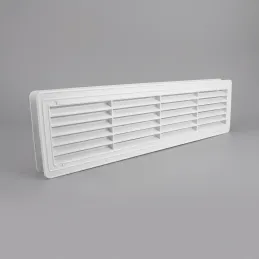 Griglia di ventilazione bifacciale per porta 430 x 115 mm / Bianco opaco