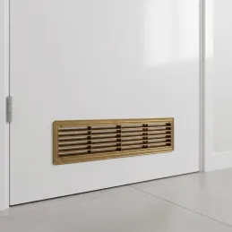 Griglia di ventilazione bifacciale per porta 430 x 115 mm / Patina oro
