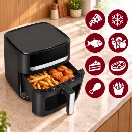 Friggitrice ad aria ULTRON XXL - 8L / Nera