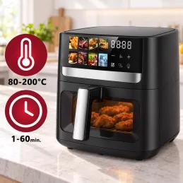 Friggitrice ad aria ULTRON XXL - 8L / Nera