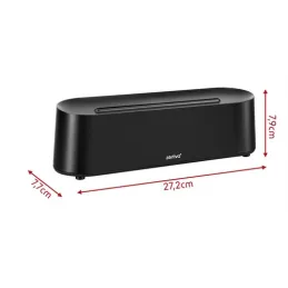 Diffusore di aromi a LED con effetto fiamma GALO / Nero