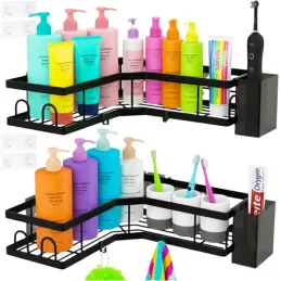 Set di 2 mensole angolari sospese SAND / Nero opaco