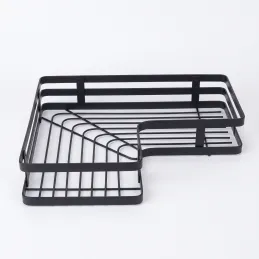 Set di 2 mensole angolari sospese SAND / Nero opaco
