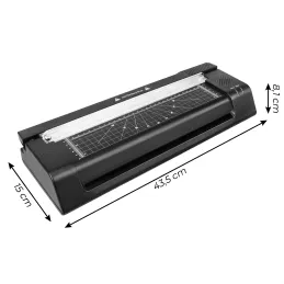 Laminatrice con taglierina per carta EASY / Nero