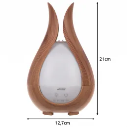 Umidificatore ad ultrasuoni a LED con telecomando DROP / Legno naturale