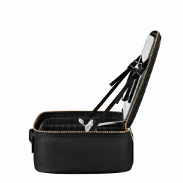 Beauty bag with LED mirror GRANDIO / Black