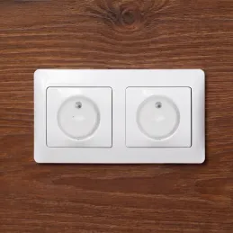 Set da 15 tappi di sicurezza con chiave / Bianco