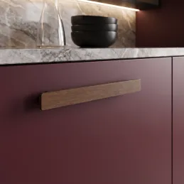 Maniglia in legno VIVIAN / Noce scuro
