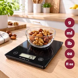 Bilancia da cucina digitale EASY COOK / Nera