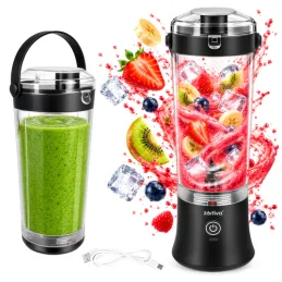 Frullatore elettrico USB ARIANO per smoothie e cocktail 600 ml / Nero