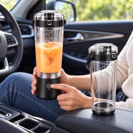 Frullatore elettrico USB ARIANO per smoothie e cocktail 600 ml / Nero
