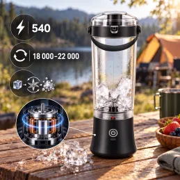 Frullatore elettrico USB ARIANO per smoothie e cocktail 600 ml / Nero