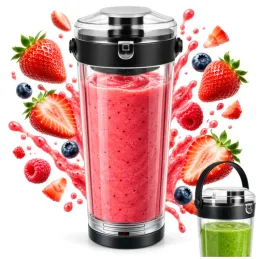 Contenitore di ricambio per frullatore elettrico USB ARIANO 600 ml / Nero