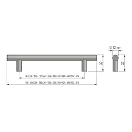 Maniglia RELING / Acciaio inox