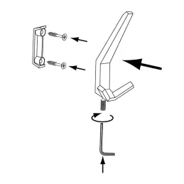 Appendiabiti GRAPA MAXI / Acciaio inox