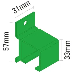 Supporto superiore per binario K-075 / Parete con rientranza