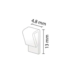 Clip per fissare le setole