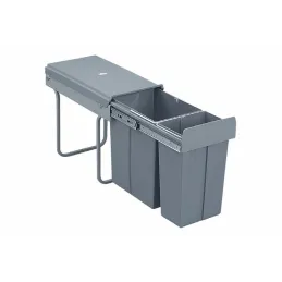Cestino estraibile da 300 mm – 1×20 L + 1×10 L / Grigio