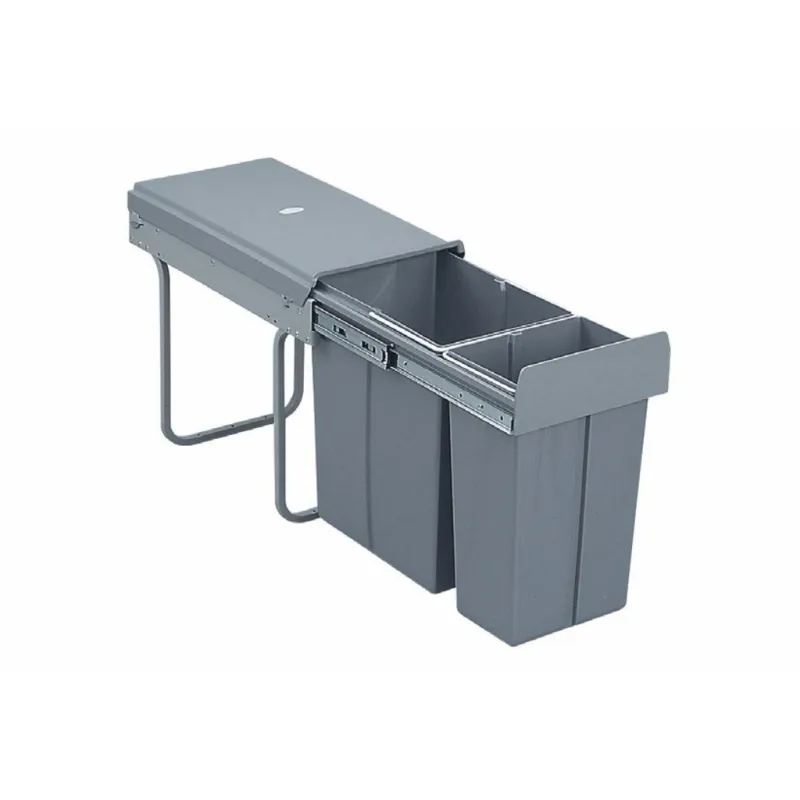 Cestino estraibile da 300 mm – 1×20 L + 1×10 L / Grigio