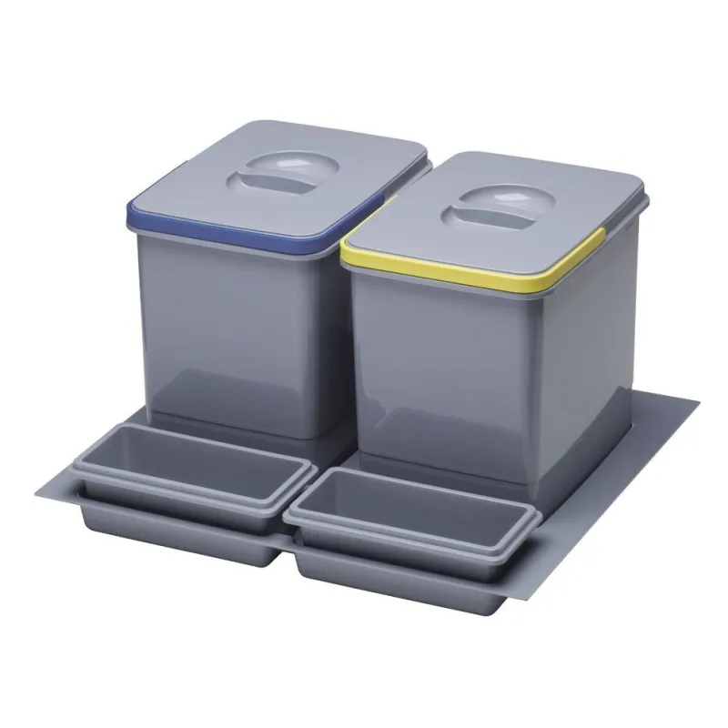 Pattumiera da cassetto 600 2x15 l antracite