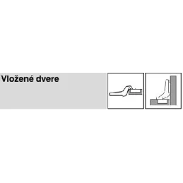 Cerniera a inserto CLIP con ammortizzatore e basetta