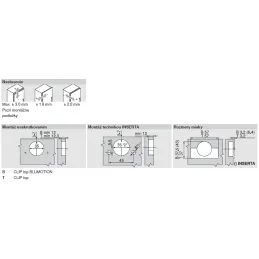 Cerniera sovrapposta 110° CLIP TOP – senza molla