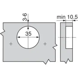 Cerniera applicata a 100° CLIP – senza molla