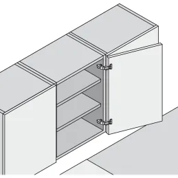 Cerniera applicata 170° CLIP TOP