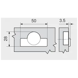 Cerniera MINI a scatto CLIP TOP 94°