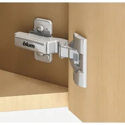 Cerniera a -45° sovrapposta CLIP TOP con ammortizzazione